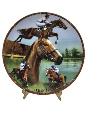 Talerz Dekoracyjny Koń Konie Royal Worcester Aldaniti
