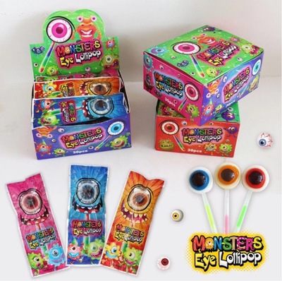 LIZAK CANDY MONSTER EYE 30 SZTUK