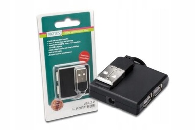 DIGITUS DA-70217 DIGITUS HUB/Koncentrator mini 4-portowy USB 2.0 SuperSpeed