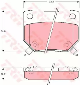 ZAPATAS DE FRENADO NISSAN TRW  