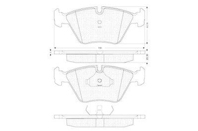 STARLINE TRINKELĖS STABDŽIŲ BMW M3 M5 518 520 524 525 530 535 540 710 