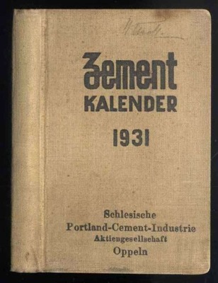 Zement Kalender 1931