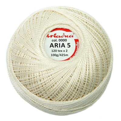 Kordonek ARIA 5 naturalny 0000 ARIADNA 100g/425m