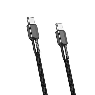 Kabel USB-C - USB-C 1,0m 60W czarny