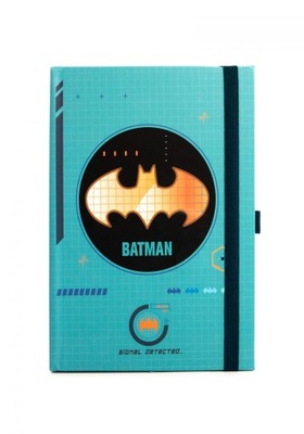 Notes z gumką A5 linie 120 kartek Batman Bat Tech