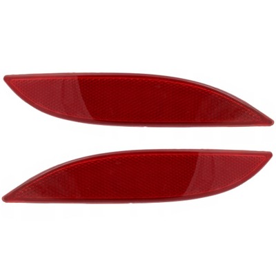 2x отражатель бампера l+p задняя renault megane 3 iii фото №1