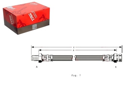 CABLE DE FRENADO ELÁSTICO PARTE DELANTERA L/P (DL. 282MM,  