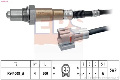 1-998-316 ЗОНДА ЛЯМБДА SUZUKI SX4 1.5 06- фото