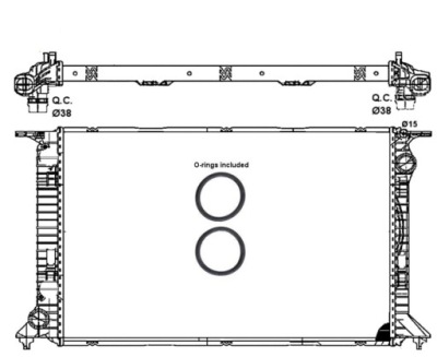 Радіатор wody audi rs5 quattro 10- nrf фото №1