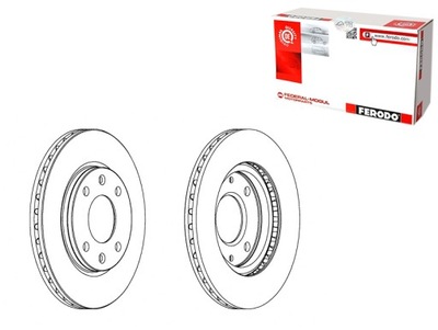 DISCOS DE FRENADO 2SZT. PARTE DELANTERA CITROEN AX SAXO XSARA ZX PEUGEOT 106 I  