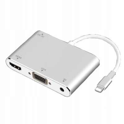 Adapter Lightning HDMI VGA AV do IPhone 7 8 X Ipad