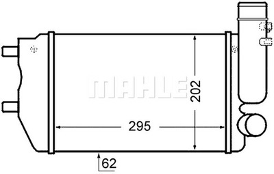 RADIADORES AIRE (INTERCOOLE MAHLE CI 129 000S  