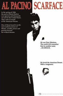 Plakat Film Scarface Człowiek z blizną 61x91,5 cm