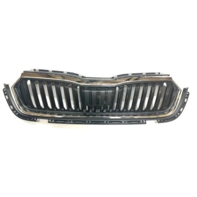 Skoda octavia iv 2020- решётка  средняя решётка радиатора рамка заглушка радар рамка комплект фото №1