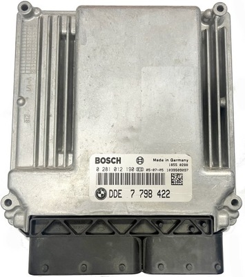 KOMPIUTERIS ECU BMW E60 2.0 DDE7798422 0281012190 