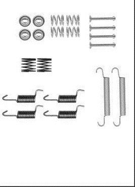 RESORTES DO ZAPATAS DE FRENADO HYUNDAI GETZ 02-  