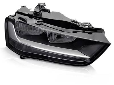 Лампа фара audi a4 b8 12-15 black tyc права фото №1