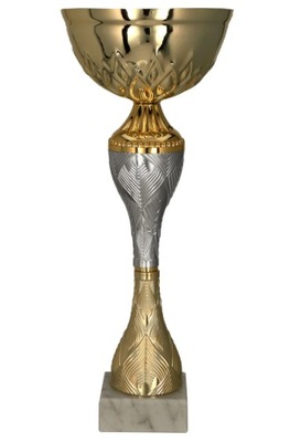 PUCHAR TROFEUM złoty-srebrny 9266D H-27 CM