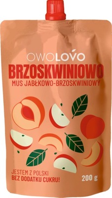 Mus Owolovo BRZOSKWINIOWO 200g