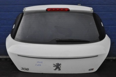 Peugeot 308 i hb gti кришка багажника багажника задня задня ewpb pod спойлер фото №1