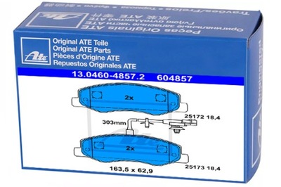 Гальмівні колодки гальмівні задня ate do opel movano b 2.3 фото №1