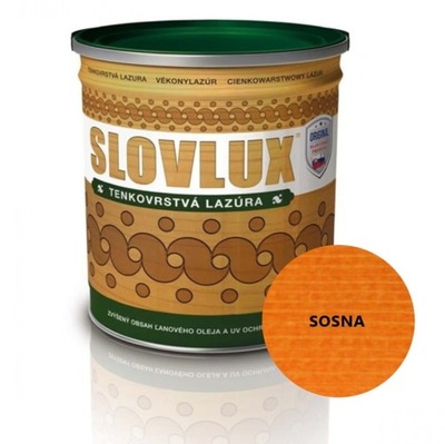 Slovlux Lazura do drewna - SOSNA; 2,5 L