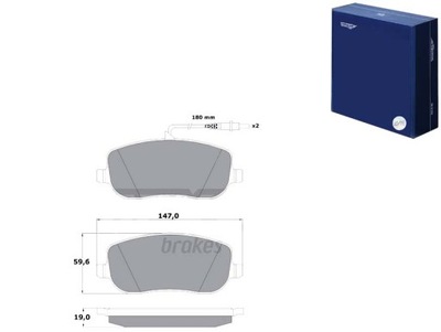 КОЛОДКИ ДИСКОВІ ТОРМОЗНІ FIAT ULYSSE 02- Z CZUJ. TOMEX BRAKES фото