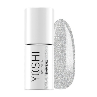 Lakier Hybrydowy Glitter Błyszczący Yoshi 6ml 621 Snowball