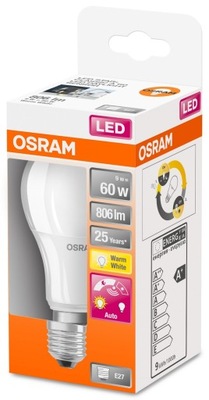 Żarówka LED OSRAM SENSOR czujnik zmierzch 8,8W E27