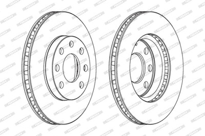 DISCOS DE FRENADO PARTE DELANTERA FERODO DDF151  