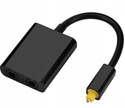 TOSLINK ADAPTER 1 do 2 PRZEJŚCIÓWKA AUDIO EBOXER SOUNDFAM