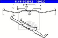 ATE KOMPLEKTAS MONTAVIMAS TRINKELIŲ STABD. SPYRUOKLĖ BMW 5 E39 95-/BMW X3 E83 03-/BMW X5 