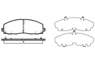 КОЛОДКИ ГАЛЬМІВНІ REMSA K68144163AF K68159579AA 681