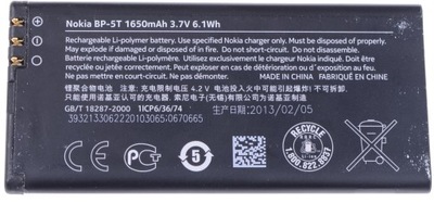 Bateria Nokia BP-5T Lumia 820 1650mAh
