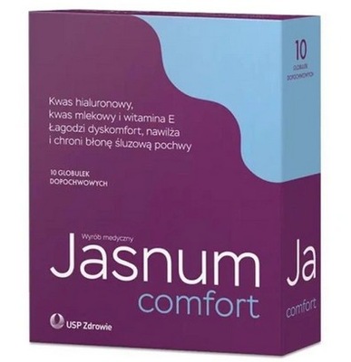 Jasnum Comfort 10 globulek dopochwowych OCHRONA