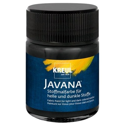 Farba do tkanin jasnych i ciemnych Czarna 50ml