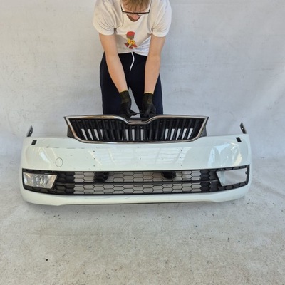 Skoda rapid 12-17 бампер перед передний sprysk фото №1