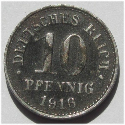 10 Pfennig 1916 D Fe