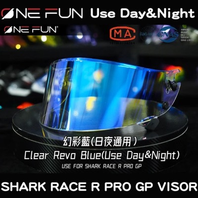 Przezroczysty wizjer Revo BlueHelmet do kasku Shark Race R Pro GP Fotochrom
