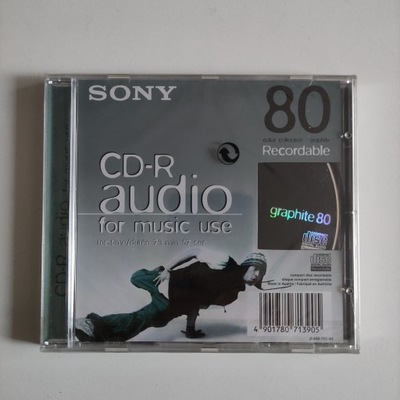 Sony CD-R Audio Recordable Graphite 80 - Nowa Folia