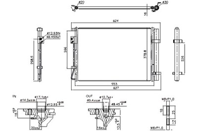 NISSENS KONDENSATORIUS KONDICIONAVIMO KIA RIO IV STONIC 1.2-1.4 01.17- 