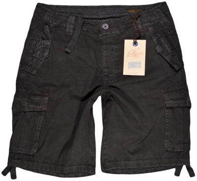 JACK AND JONES spodenki black CAL SHORTS _ XXL