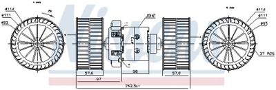 MOTOR SOPLADORES NISSENS NIS 87191  