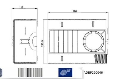 BLUE PRINT ФИЛЬТР ВОЗДУХА PORSCHE MACAN 2.0-3.6 02.14-