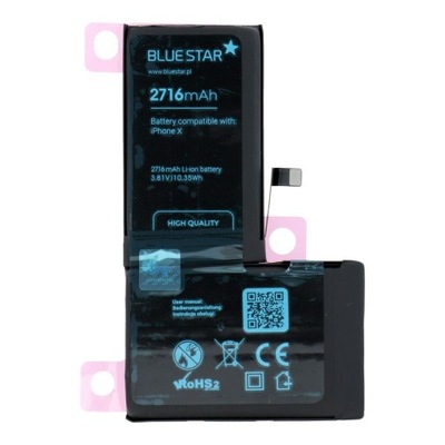 Bateria do iPhone X 2716 mAh Blue Star HQ