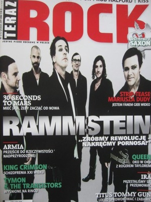 TERAZ ROCK Alice in Chains, King Crimson, RAMMSTEIN, Saxon, Quuen - 12/2009