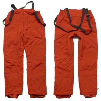 SALEWA ocieplane czerwone spodnie narciarskie z szelkami rozm. 164