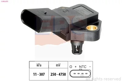 1-993-075 SENSOR PRESIÓN AIRE VW GOLF 1,9TDI 0  