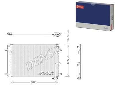 CONDENSADOR AUDI A8 2.0 3.0D 09 11> DENSO  