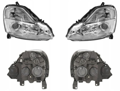 Фара лампа renault modus 07- l+p tyc фото №1
